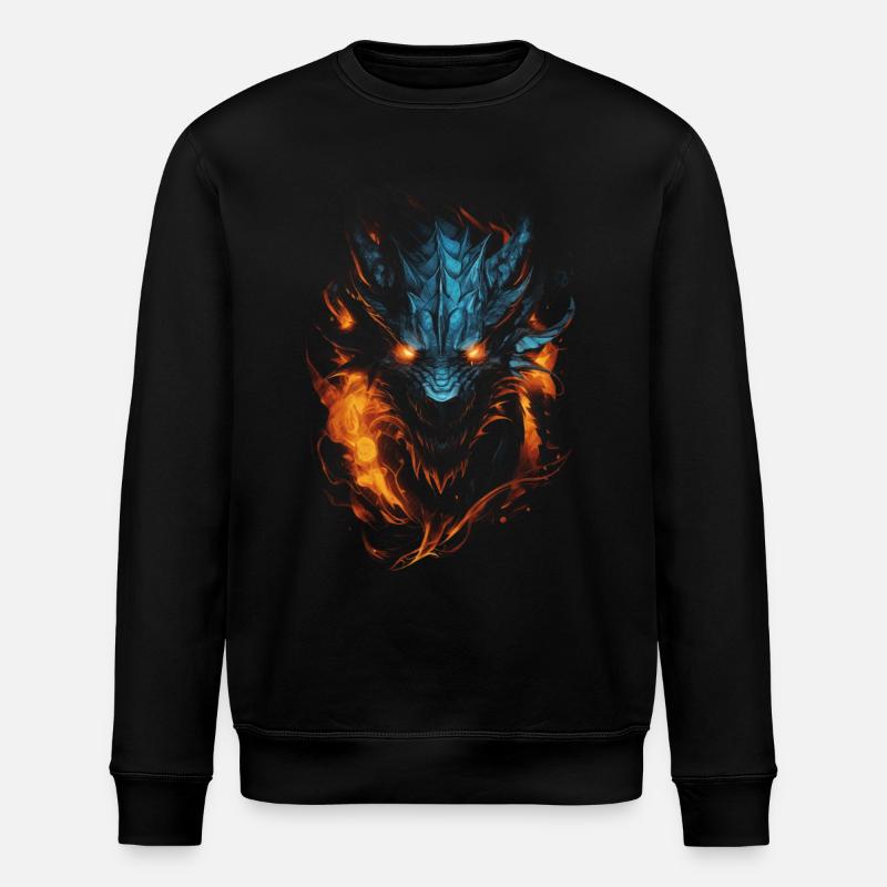 Dragon Role Playing Game Dragon - Stanley/Stella ROLLER Unisex Organic Sweatshirt - black