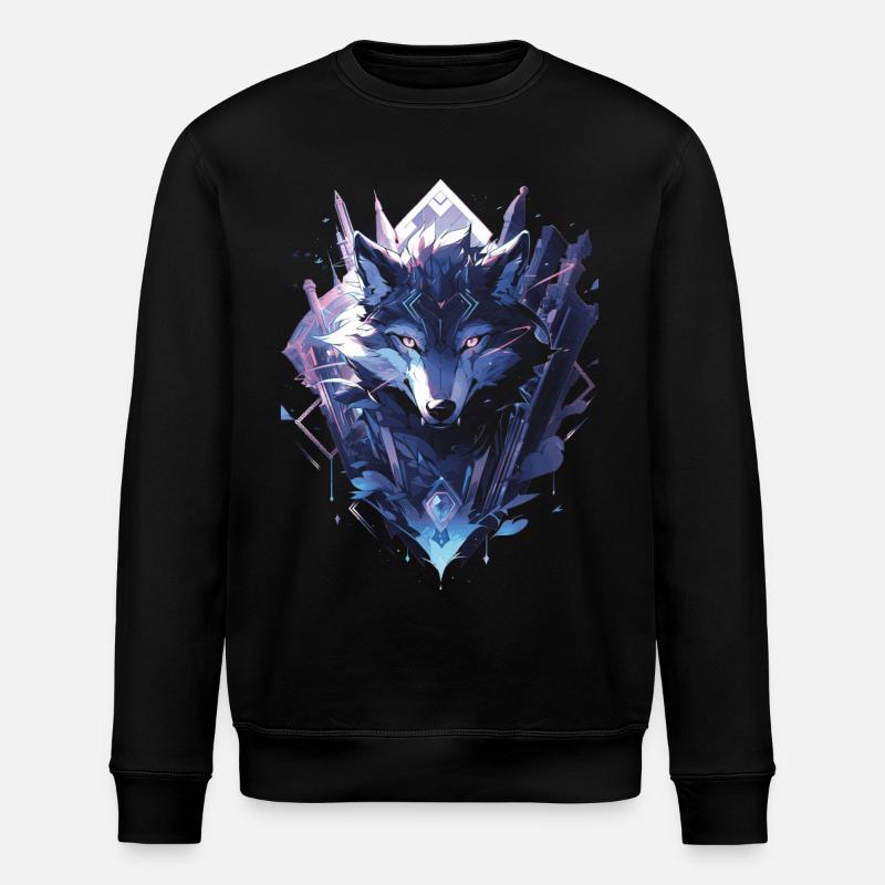 Loups majestueux - Sweat bio ROLLER Stanley/Stella Unisexe - noir