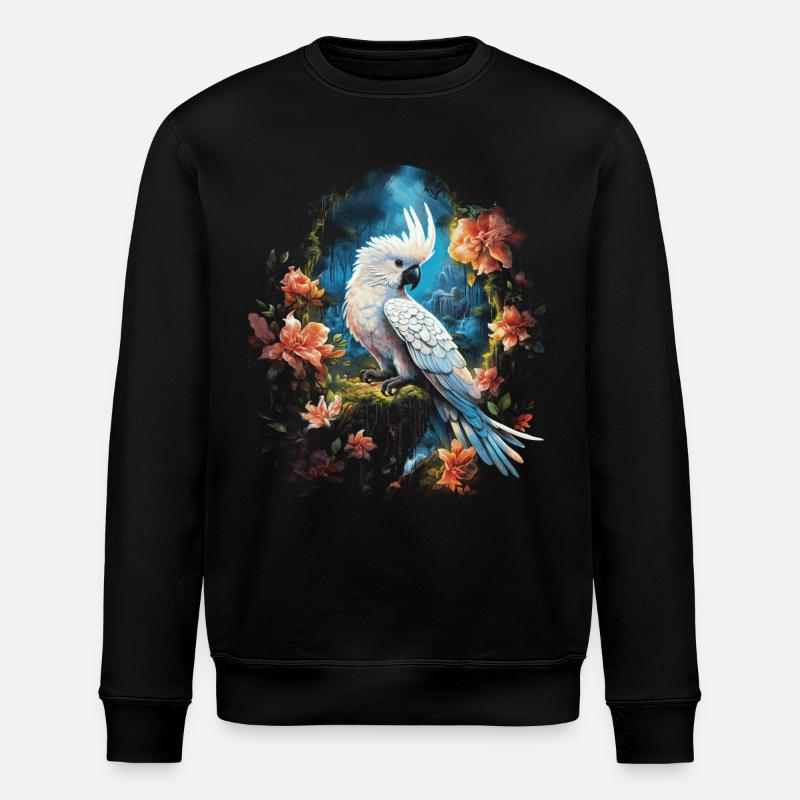 Cacatoès Amateur d’oiseaux - Sweat bio ROLLER Stanley/Stella Unisexe - noir