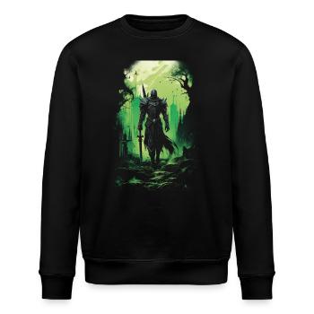 Fantasy Chevalier Château Magie Conte de Fées Mythique Gothique - Sweat bio ROLLER Stanley/Stella Unisexe - noir - Devant - Nik (191cm)