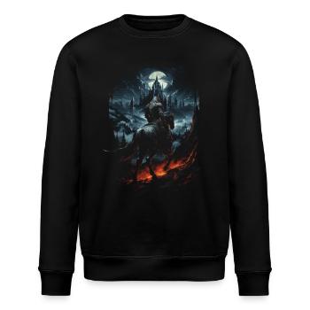 Fantasy Chevalier Château Magie Conte de Fées Mythique Gothique - Sweat bio ROLLER Stanley/Stella Unisexe - noir - Devant - Nik (191cm)