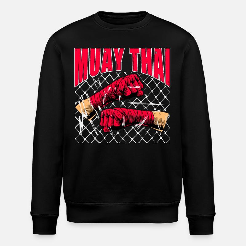 Muay Thai - Stanley/Stella ROLLER Unisex Organic Sweatshirt - black