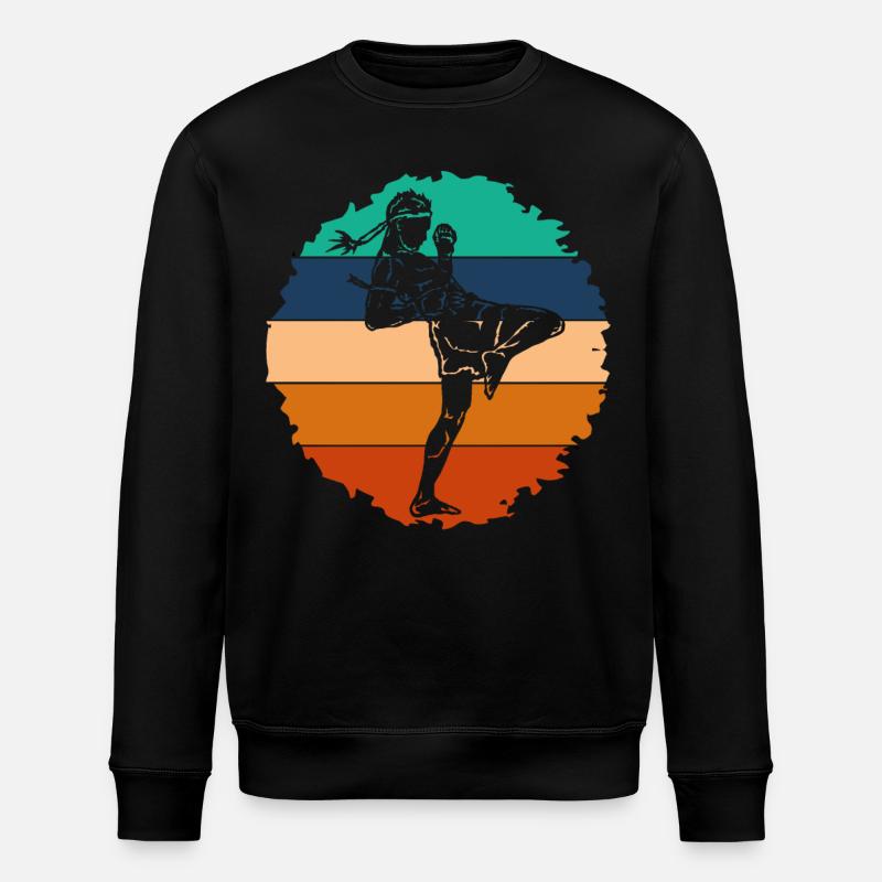 Muay Thai - Stanley/Stella ROLLER Unisex Organic Sweatshirt - black