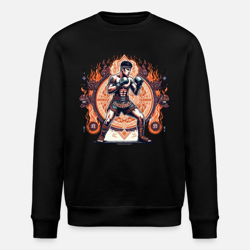 Muay Thai - Stanley/Stella Unisex Bio-Sweatshirt ROLLER - Schwarz