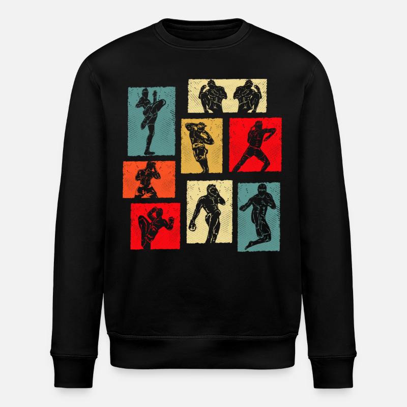 Muay Thai - Stanley/Stella ROLLER Unisex Organic Sweatshirt - black