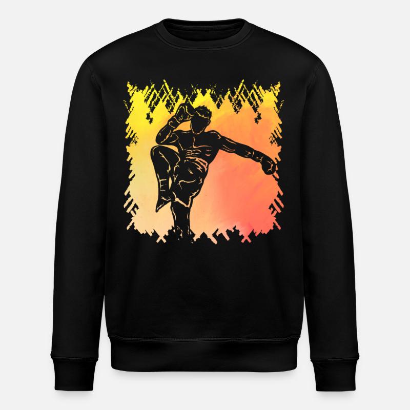 Muay Thai - Stanley/Stella ROLLER Unisex Organic Sweatshirt - black