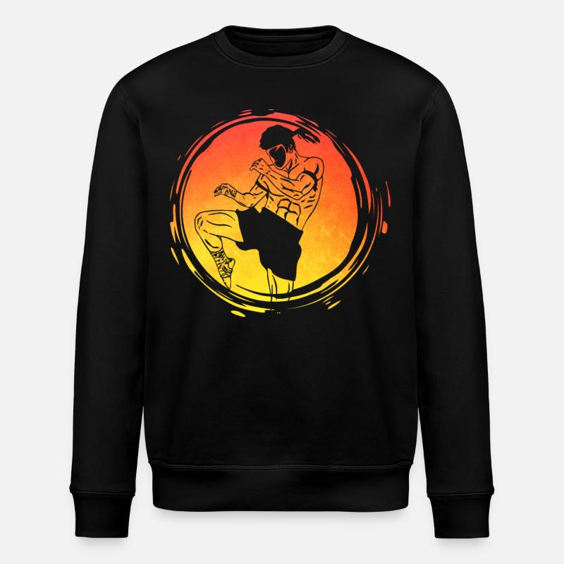 Muay Thai - Stanley/Stella ROLLER Unisex Organic Sweatshirt - black