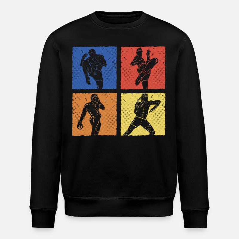 Muay Thai - Stanley/Stella ROLLER Unisex Organic Sweatshirt - black