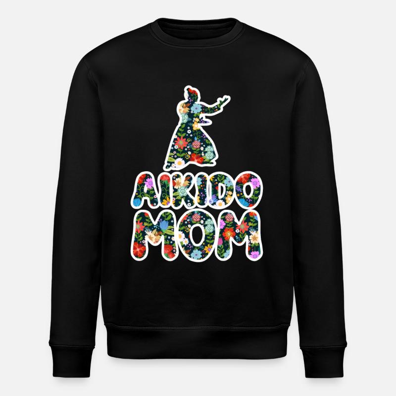 Aikido Mom - Stanley/Stella ROLLER Unisex Organic Sweatshirt - black