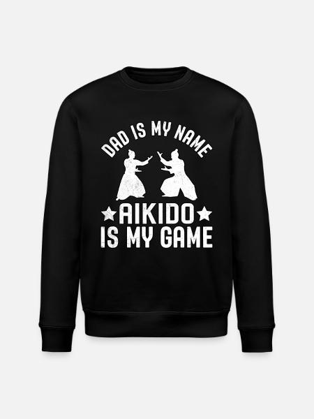 Far hedder Aikido er mit spil - Stanley/Stella økologisk unisex-sweatshirt ROLLER - sort