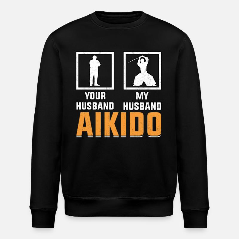 Aikido Ehemann - Stanley/Stella Unisex Bio-Sweatshirt ROLLER - Schwarz