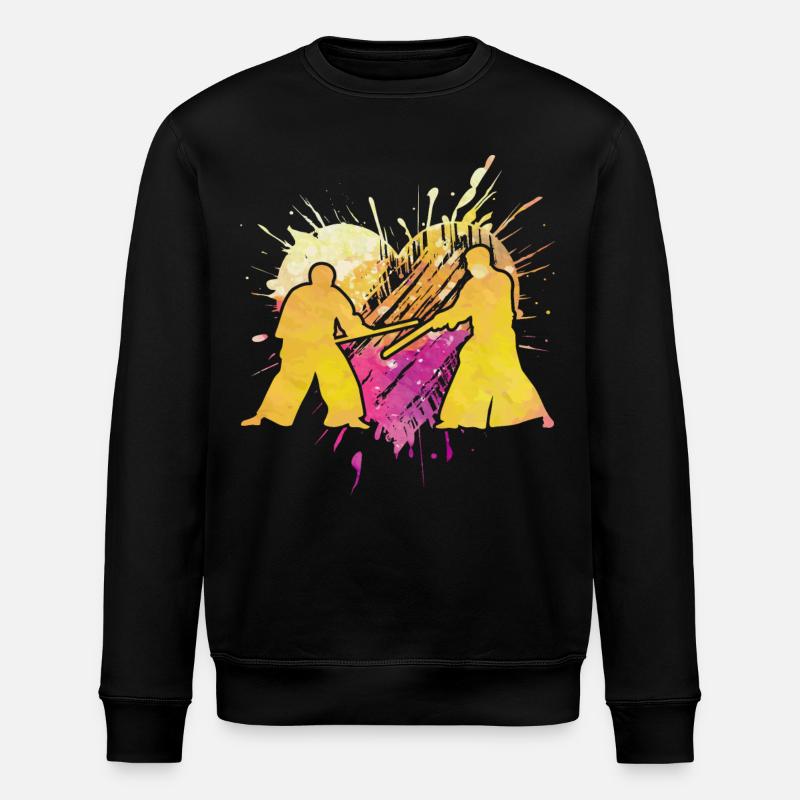 Aikido - Stanley/Stella Unisex Bio-Sweatshirt ROLLER - Schwarz