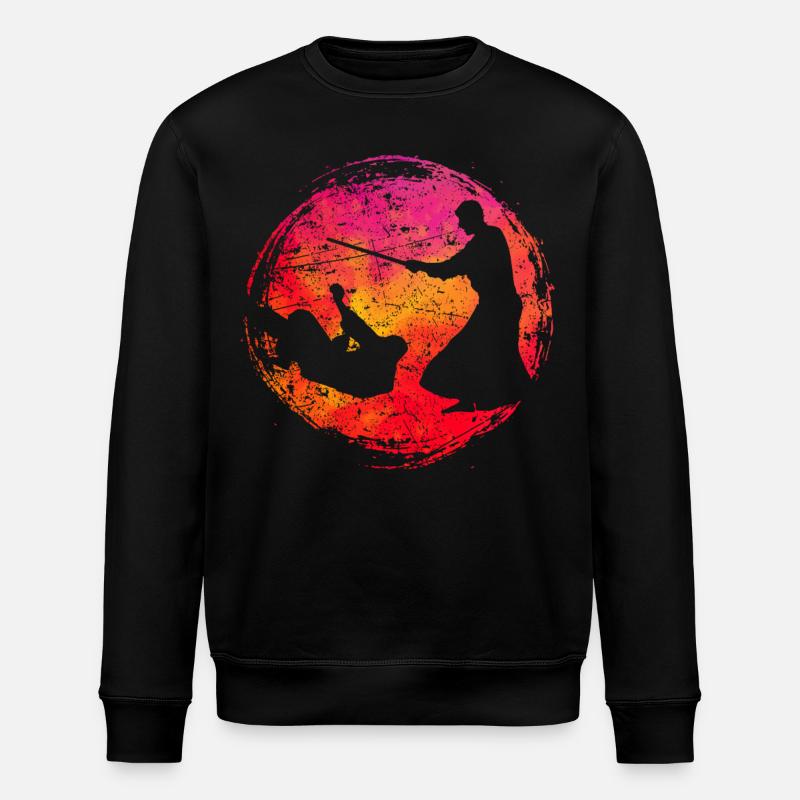 Aikido - Stanley/Stella Unisex Bio-Sweatshirt ROLLER - Schwarz