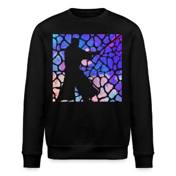 Aikido - Stanley/Stella Unisex Bio-Sweatshirt ROLLER - Schwarz - Vorne - Nik (191cm)