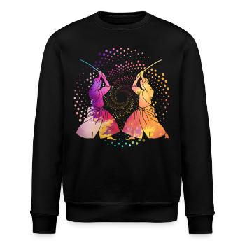 Aikido - Stanley/Stella ROLLER Unisex Organic Sweatshirt - black - Front - Nik (191cm)