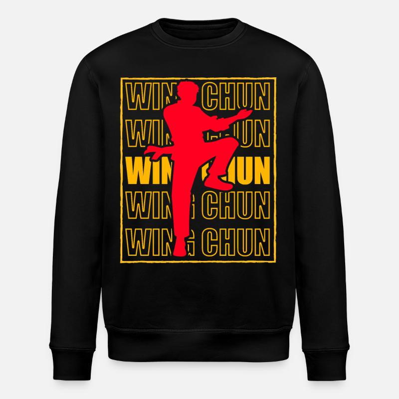 Wing Chun - Stanley/Stella Unisex Bio-Sweatshirt ROLLER - Schwarz