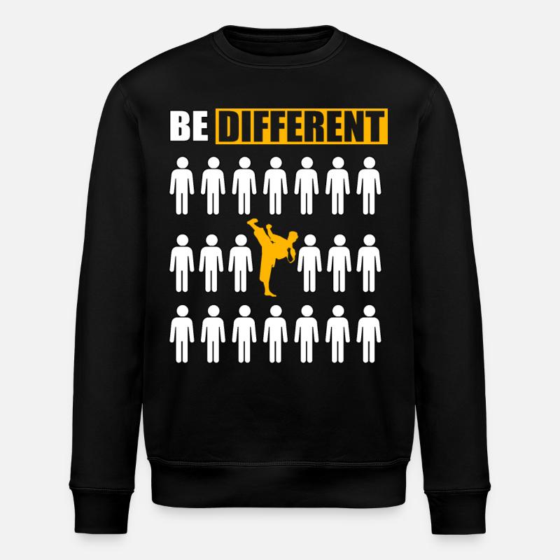 Sei anders Taekwondo - Stanley/Stella Unisex Bio-Sweatshirt ROLLER - Schwarz