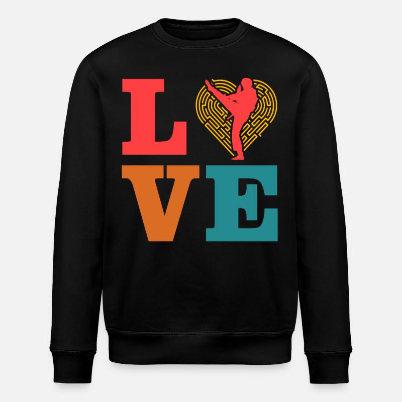 Taekwondo-Liebe - Stanley/Stella Unisex Bio-Sweatshirt ROLLER - Schwarz