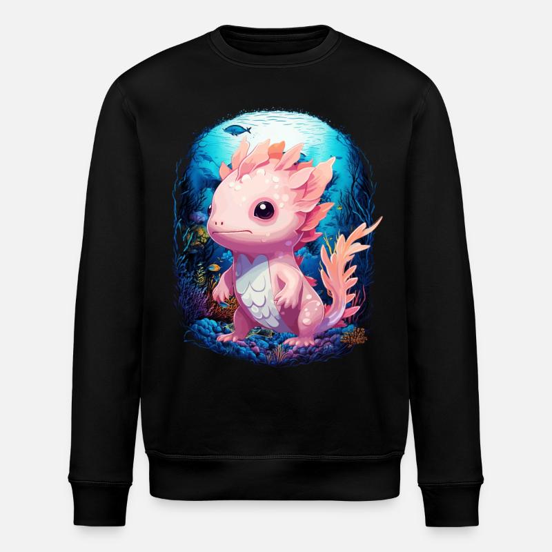 Axolotl - Sweat bio ROLLER Stanley/Stella Unisexe - noir