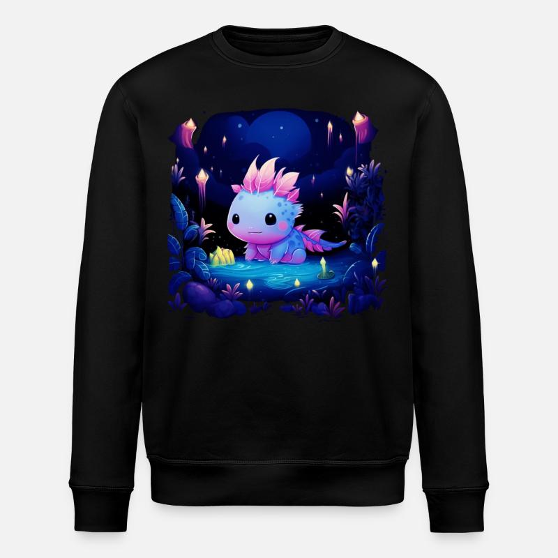 Axolotl - Stanley/Stella ROLLER Unisex Organic Sweatshirt - black