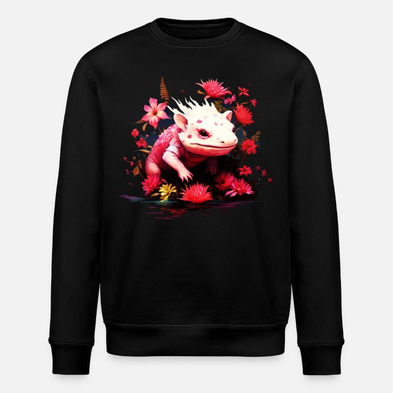 Axolotl - Stanley/Stella Unisex Bio-Sweatshirt ROLLER - Schwarz