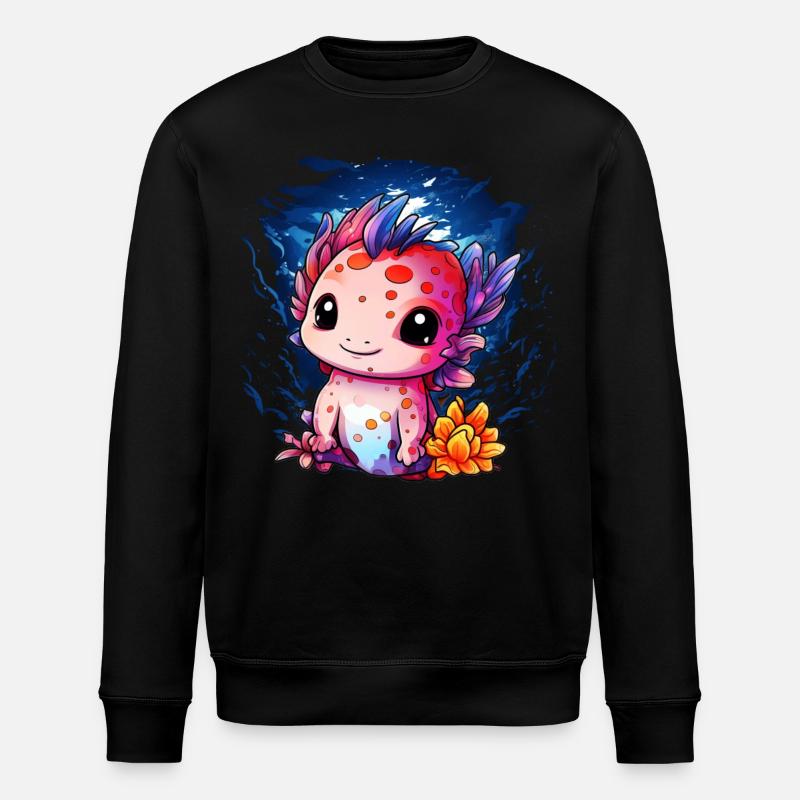 Axolotl - Sweat bio ROLLER Stanley/Stella Unisexe - noir