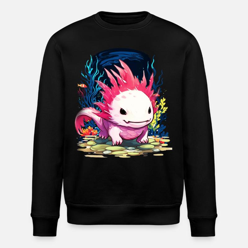 Axolotl - Sweat bio ROLLER Stanley/Stella Unisexe - noir
