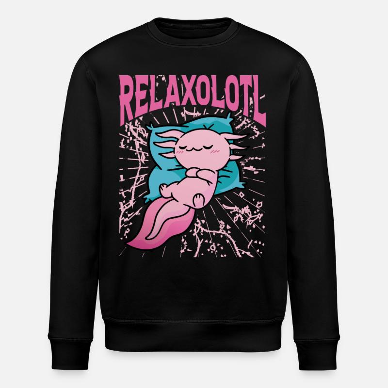 Relaxolotl - Sweat bio ROLLER Stanley/Stella Unisexe - noir