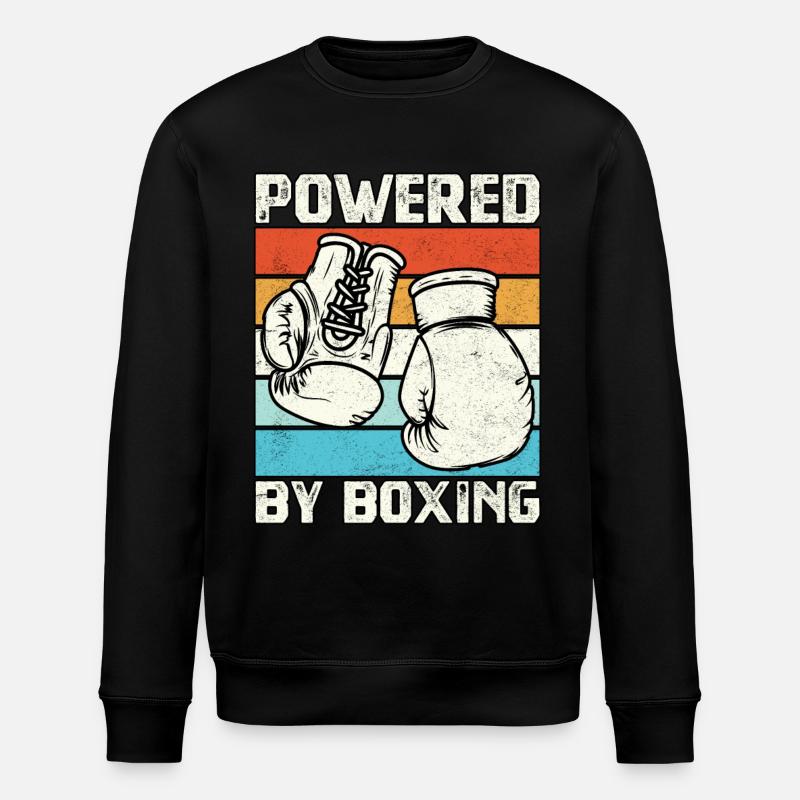 Powered by Boxing - Stanley/Stella ROLLER Unisex Organic Sweatshirt - black