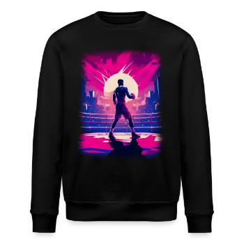 Boxen - Stanley/Stella Unisex Bio-Sweatshirt ROLLER - Schwarz - Vorne - Nik (191cm)