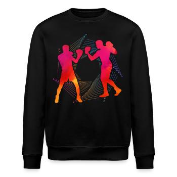 Boxen - Stanley/Stella Unisex Bio-Sweatshirt ROLLER - Schwarz - Vorne - Nik (191cm)