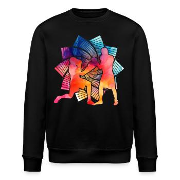 Boxen - Stanley/Stella Unisex Bio-Sweatshirt ROLLER - Schwarz - Vorne - Nik (191cm)