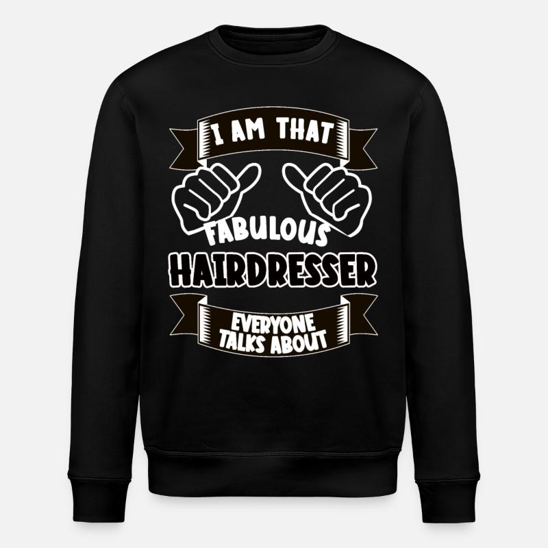 coiffeur drôle dicton cadeau - Sweat bio ROLLER Stanley/Stella Unisexe - noir