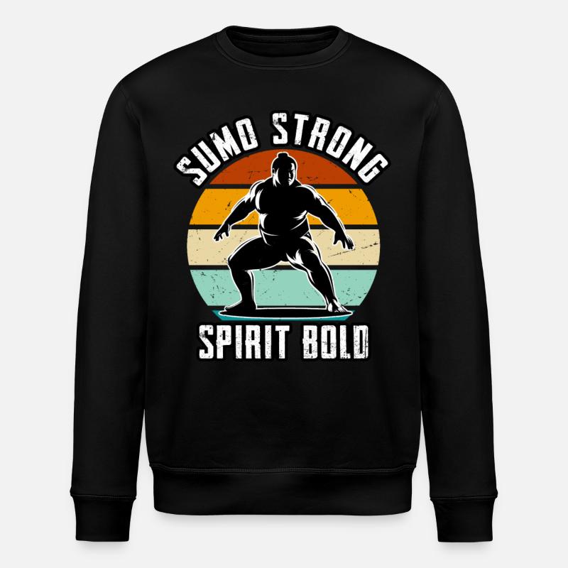 Sumo Starker Geist Kühn - Stanley/Stella Unisex Bio-Sweatshirt ROLLER - Schwarz