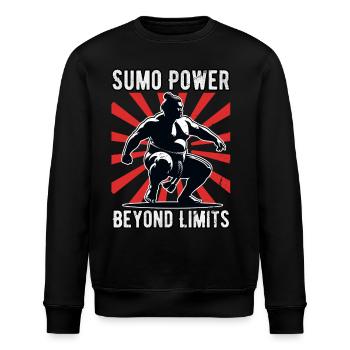 Sumo-Kraft jenseits der Grenzen - Stanley/Stella Unisex Bio-Sweatshirt ROLLER - Schwarz - Vorne - Nik (191cm)