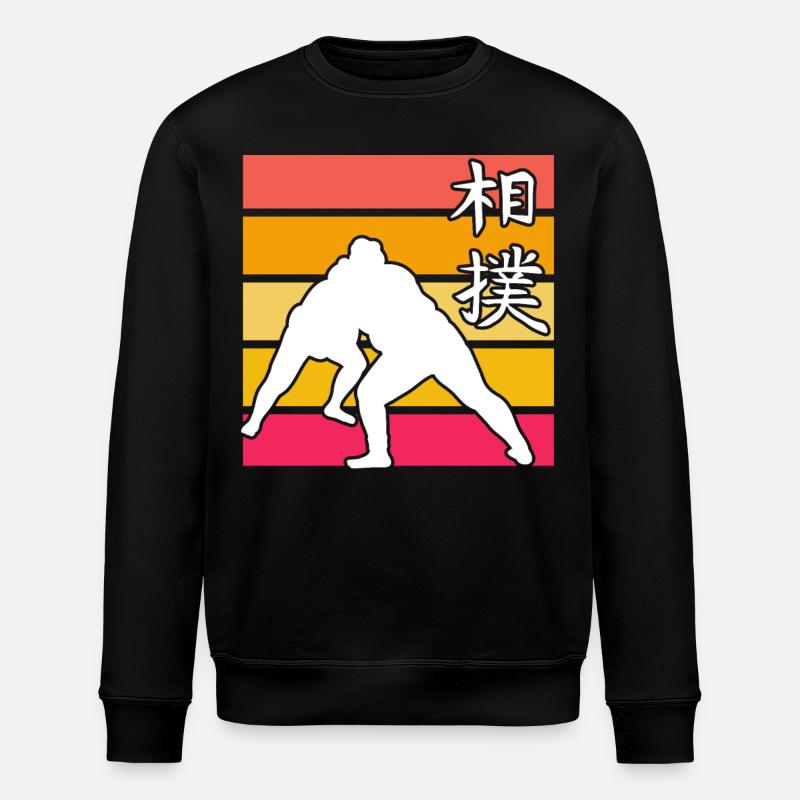 Sumo Retro - Stanley/Stella Unisex Bio-Sweatshirt ROLLER - Schwarz