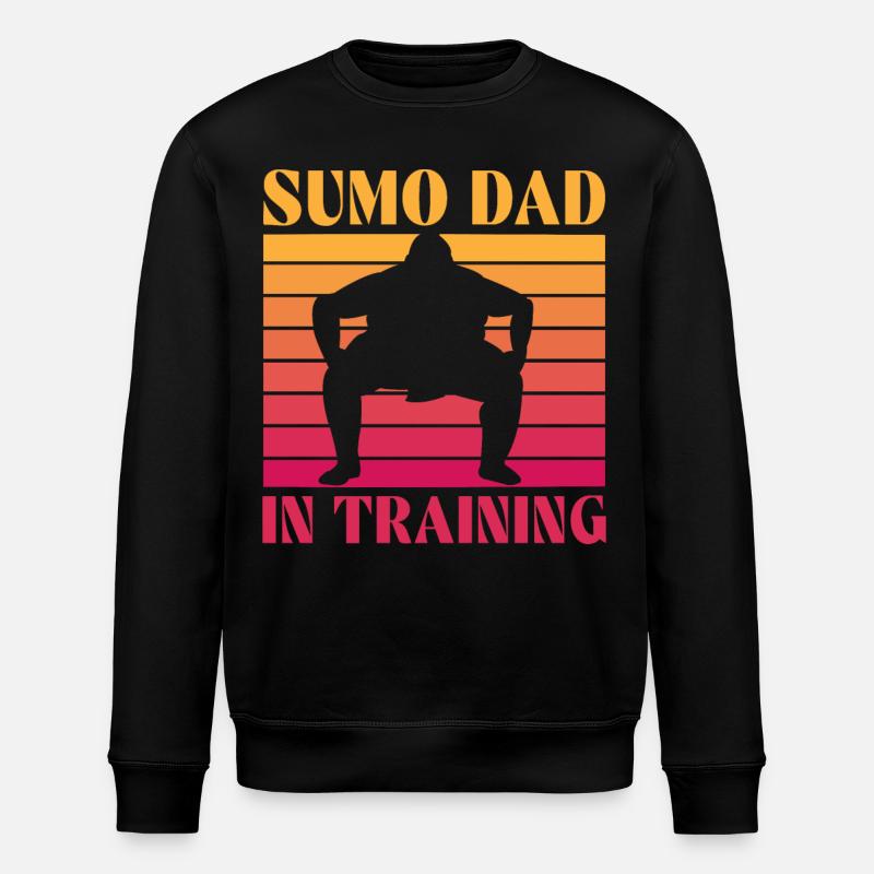 Sumo Dad in Training - Stanley/Stella ROLLER Unisex Organic Sweatshirt - black