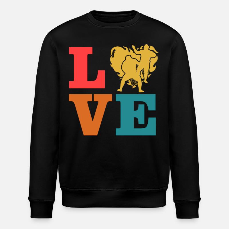 Amour de la lutte - Sweat bio ROLLER Stanley/Stella Unisexe - noir