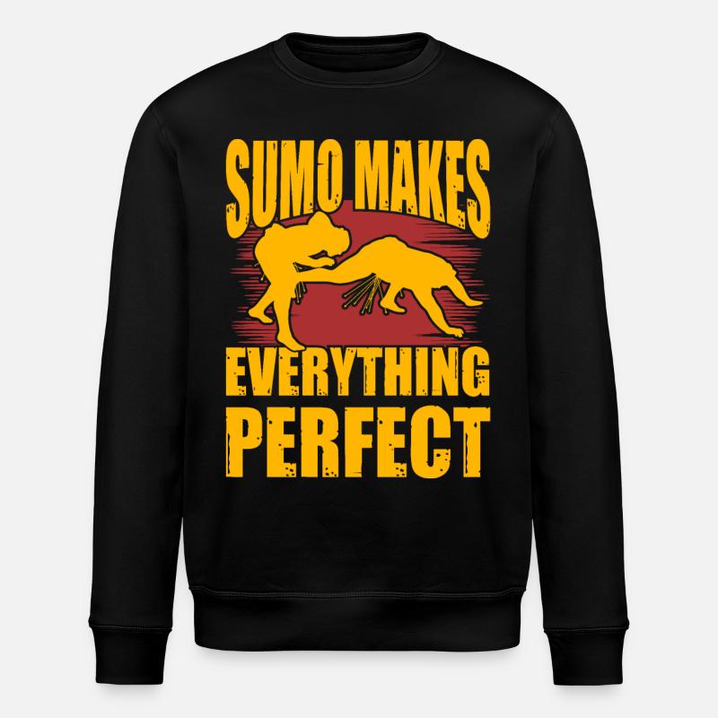 Sumo makes everything perfect - Stanley/Stella ROLLER Unisex Organic Sweatshirt - black