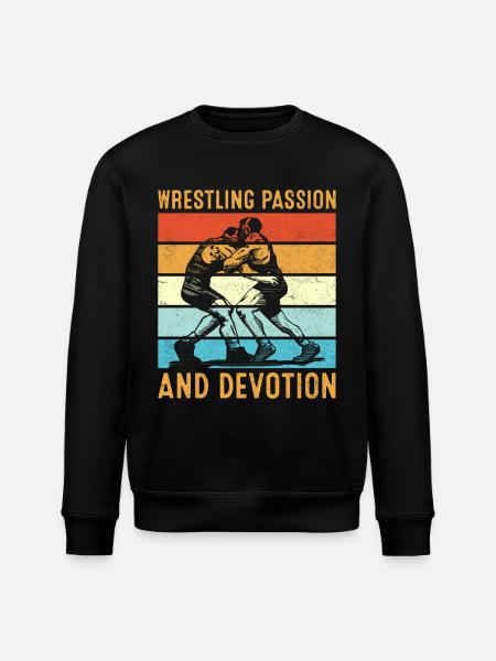 Wrestling passion and devotion - Stanley/Stella ROLLER Unisex Organic Sweatshirt - black
