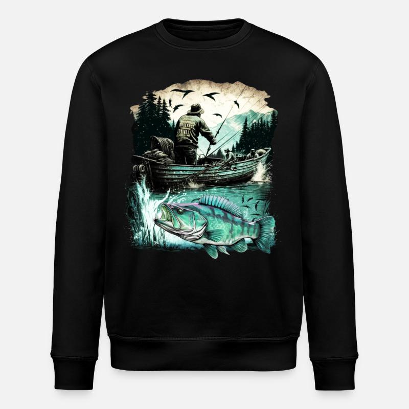 Poisson bar - Sweat bio ROLLER Stanley/Stella Unisexe - noir