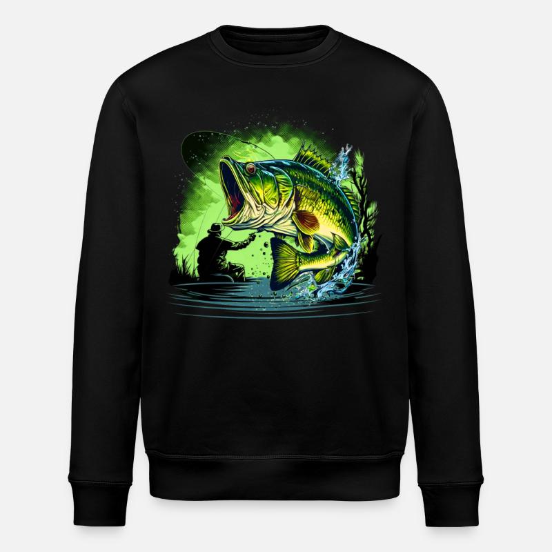 Poisson bar - Sweat bio ROLLER Stanley/Stella Unisexe - noir