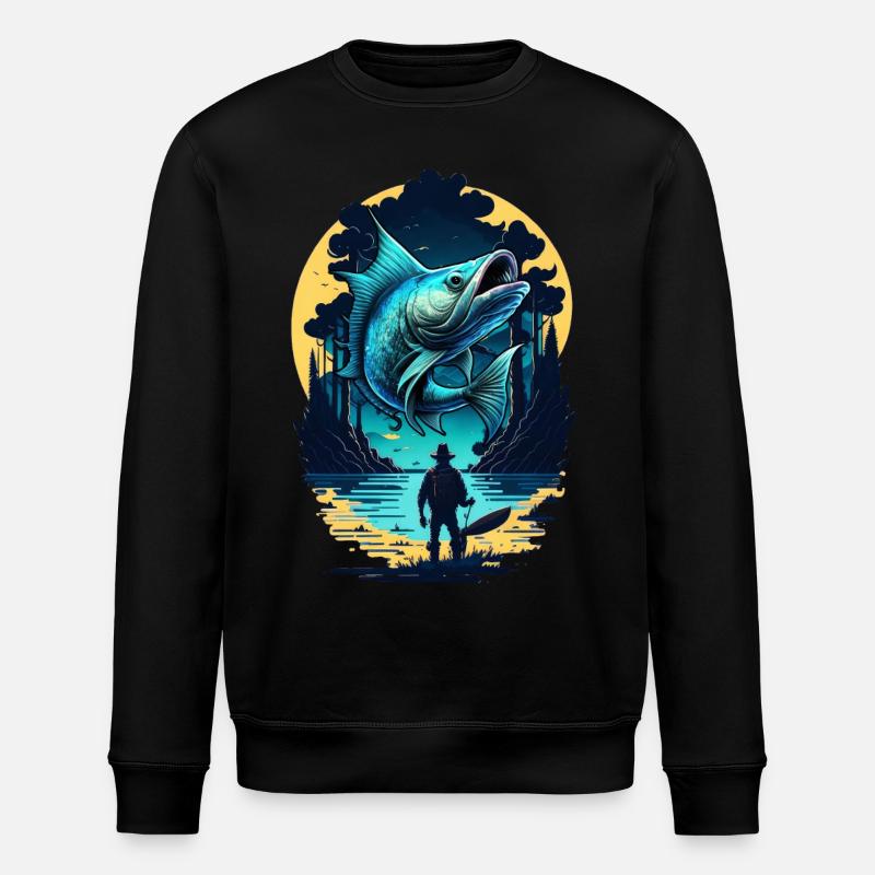 Poisson bar - Sweat bio ROLLER Stanley/Stella Unisexe - noir