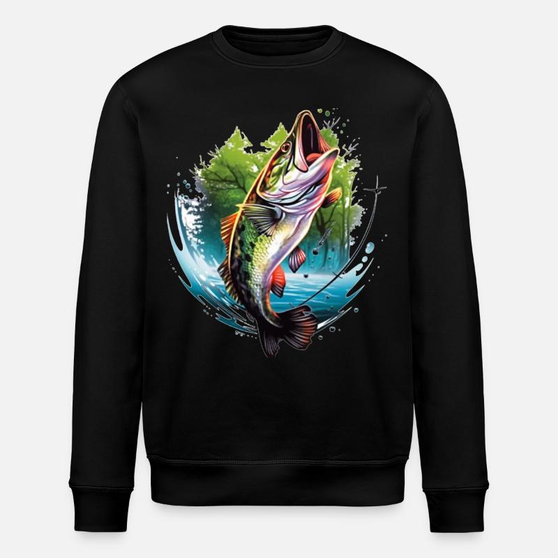Poisson bar - Sweat bio ROLLER Stanley/Stella Unisexe - noir