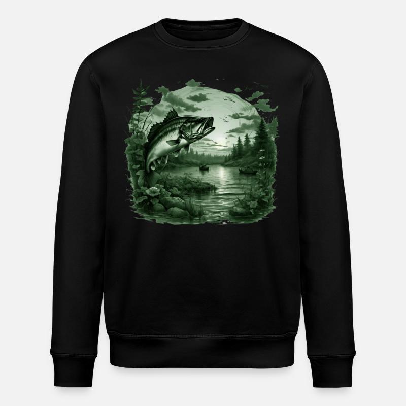 Poisson bar - Sweat bio ROLLER Stanley/Stella Unisexe - noir