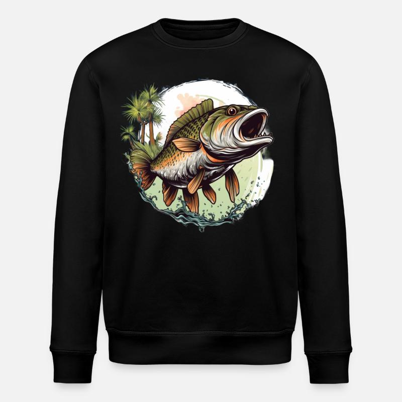 Poisson bar - Sweat bio ROLLER Stanley/Stella Unisexe - noir