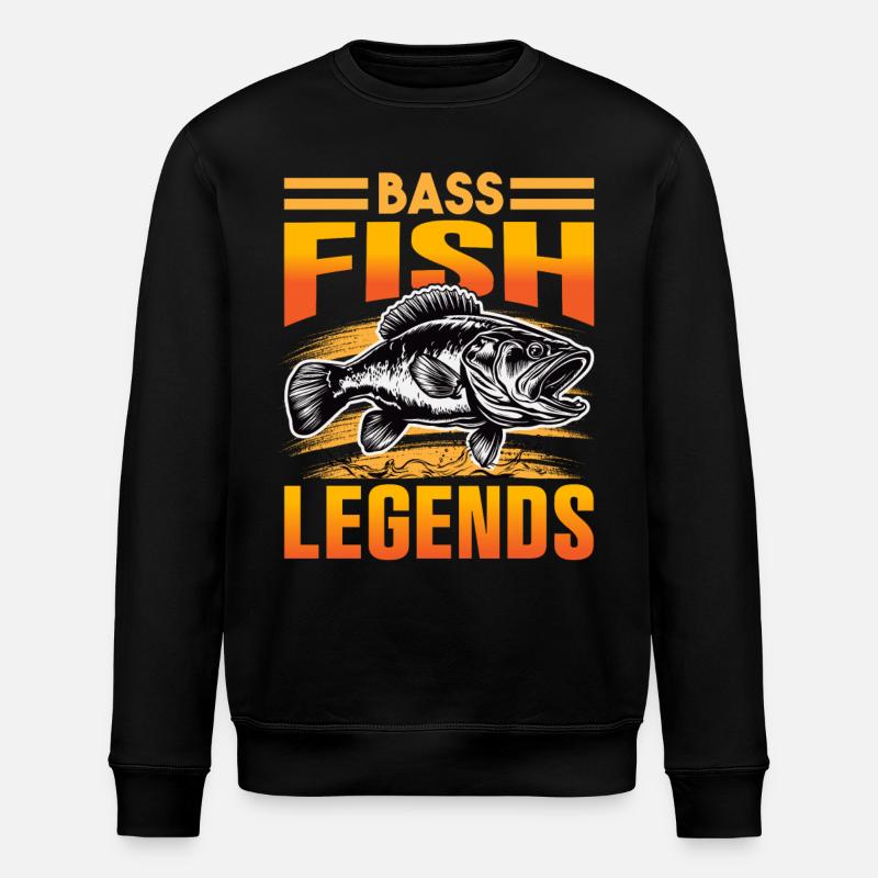 Barschfisch-Legenden - Stanley/Stella Unisex Bio-Sweatshirt ROLLER - Schwarz