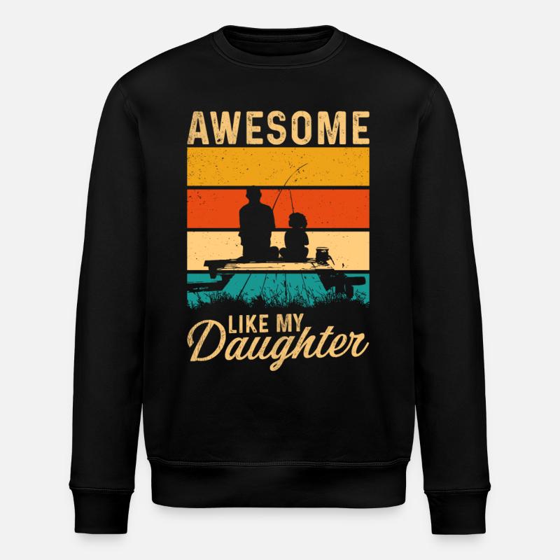 Génial comme ma fille - Sweat bio ROLLER Stanley/Stella Unisexe - noir