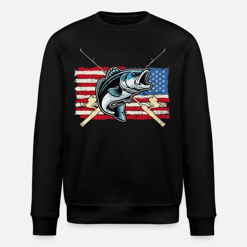 Poisson bar - Sweat bio ROLLER Stanley/Stella Unisexe - noir