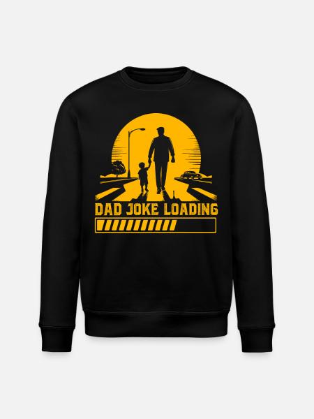 Dad Joke Loading - Stanley/Stella ROLLER Unisex Organic Sweatshirt - black